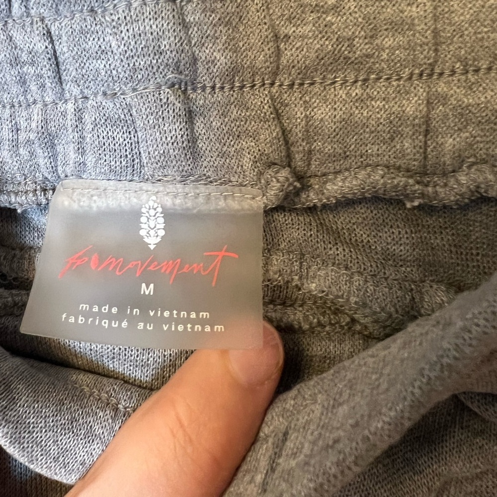 Free People FP Movement High Waist Back Into It Jogger Pants Gray M - Picture 7 of 9